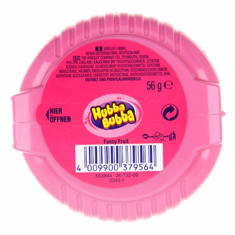 Hubba Bubba Fancy Fruit Bubblegum Mega Long Tape 56g